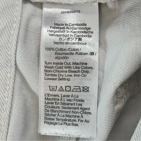 Madewell White Relaxed Denim Shorts - size 25 - Picture 10 of 10